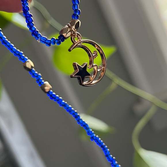 Handmade face mask holder, string bead, evil eyes, moon star & sun & moon - Picture 11 of 17